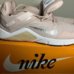 Nike Blush and White Athletic Shoes